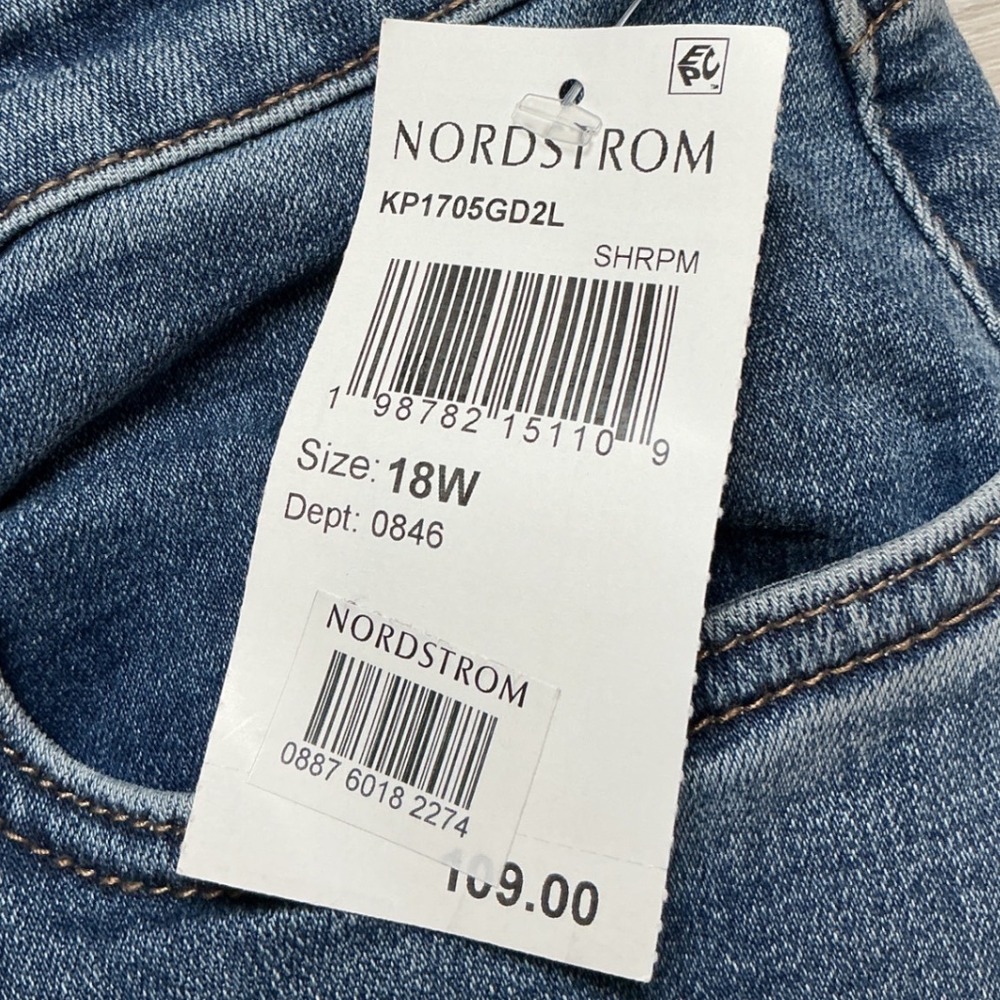 Kut from the Kloth Sienna High Rise Wide Leg Jeans Blue 18W New With Tags - Picture 9 of 9